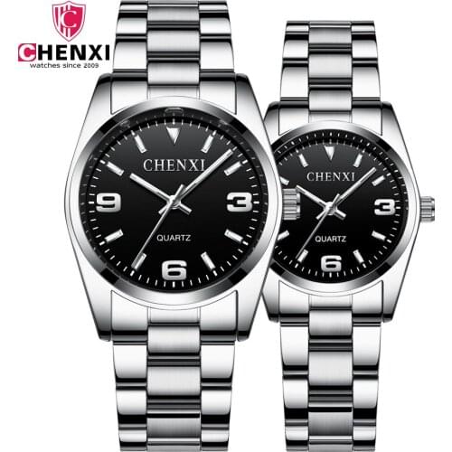 Couples Watch Brand Steel Belt Mens Watch Fashion Trends Unique Gifts for Women Watch Pair for Couples I Love You Clock 2020