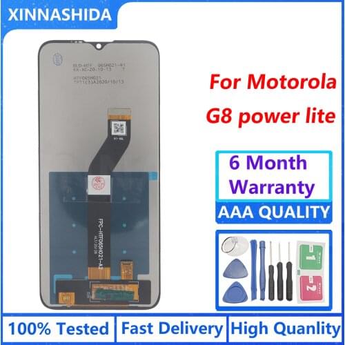 6.5'' for Motorola Moto G8 Power Lite lcd XT2055-2 display touch screen digitizer for Moto G8 Power Lite lcd with frame