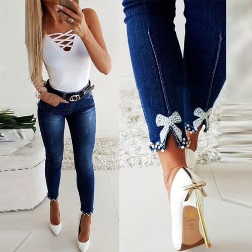 Женские зауженные джинсы ELSVIOS China At AliExpress