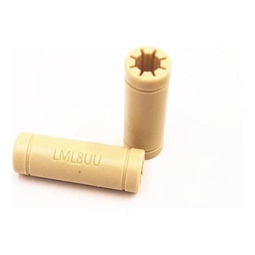 Funssor 1pcs Solid Polymer LM8UU Linear Bearings Bushing LM8LUU 8MM Prusa Mendel DIY CNC Motion LML8UU 8*15*45 mm