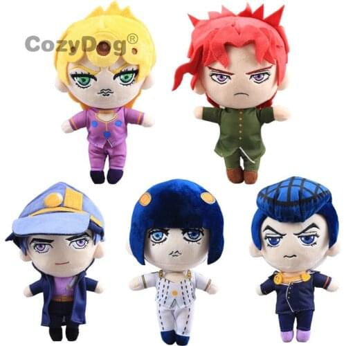 20cm 8" NEW Jojos Bizarre Adventure Giorno Narancia Mista Buccellati Abbacchio Fugo Plush Toys Doll Peluche Women Kids Gift