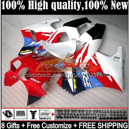 Body For HONDA VFR400 R V4 VFR400R 1989 1990 1991 1992 1993 35CL.190 RVF VFR 400 R RR CC NC30 89 90 91 92 93 Fairing white red