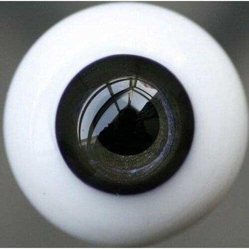 [wamami] 16mm Black Glass Eyes Eyeball BJD Doll Dollfie Reborn Making Crafts