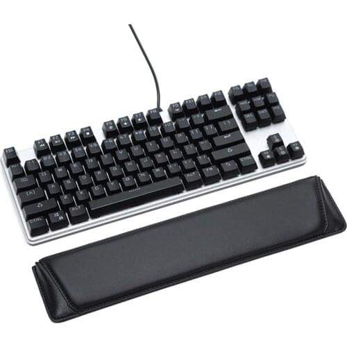 87/104 Keys Soft Faux Leather Keyboard Hand Comfort Rest Pad Support Cushion Keyboard tray