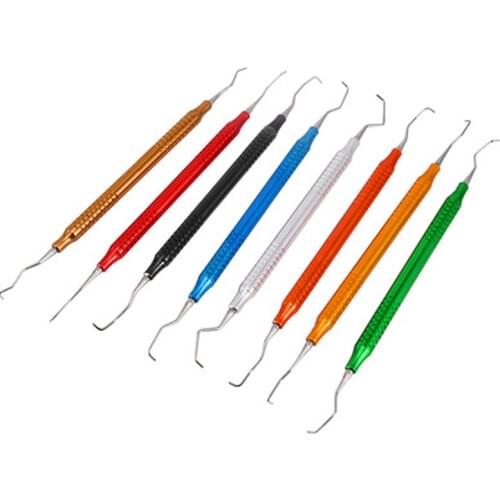 8 piece Dental Tooth Cleaning Scaler Dental Gracey Curette Periodontal Bone Curettes Perio Dental Instrument Tool Hand use