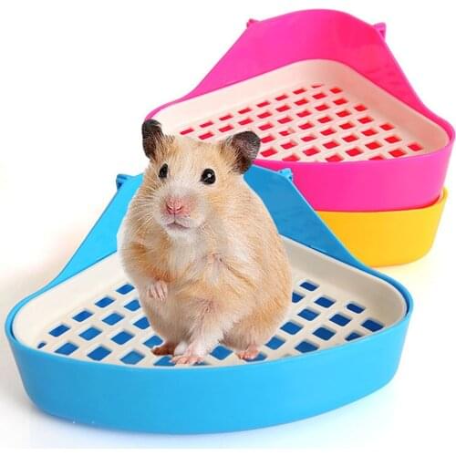 Portable Lattice Toilet For Small Animal Hamster Dog Cat Corner Cleaning Potty Training Toilet Indoor Litter Boxes Easy Clean