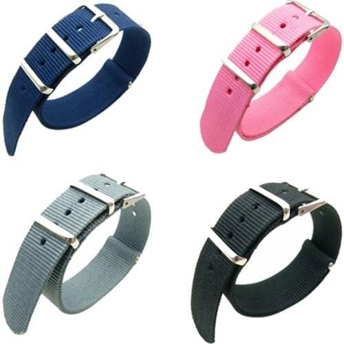 Dropshipping 1pcs Nato Strap 18mm 20mm Nylon Watch Band Accessories Bracelet WristBand for Daniel Wellington 18mm 20 mm Watches
