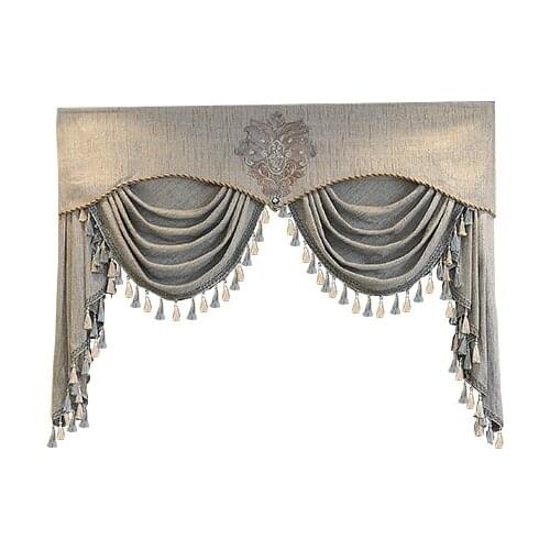 Luxury custom valance Used for curtains at the top (Buy VALANCE dedicated link/Not including Cloth curtain and tulle)