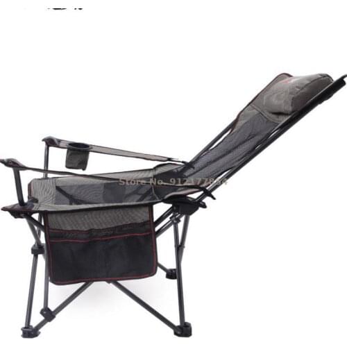 Outdoor Folding And Reclining Portable Chair Fishing Chair Picnic Camping Self Driving Beach Armrest Leisure Lunch Break Package