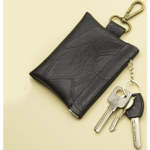 Storage Bag Wallet Card Bag Leather Case Keyring Case Coin Purse Headset bag Mini Men Small Money Change Bag Card Holder Pouch