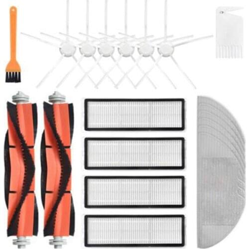 HOT！-For Xiaomi Mijia 1C 1T STYTJ01ZHM Dreame F9 Robot Vacuum Cleaner Accessories Main Brush Side Brush Filter Rag Parts