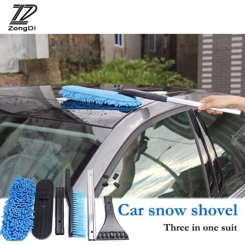 ZD 1Set Car multifunctional snow shovel Three in one Removable For Skoda octavia rapid Peugeot 307 206 Kia rio ceed accessories