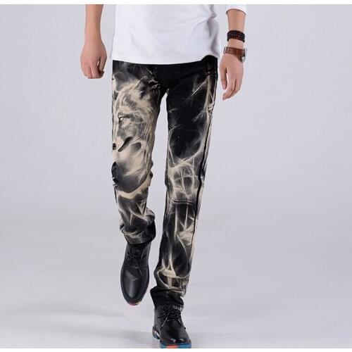 ZHQUNHUU Straight Jeans For Men