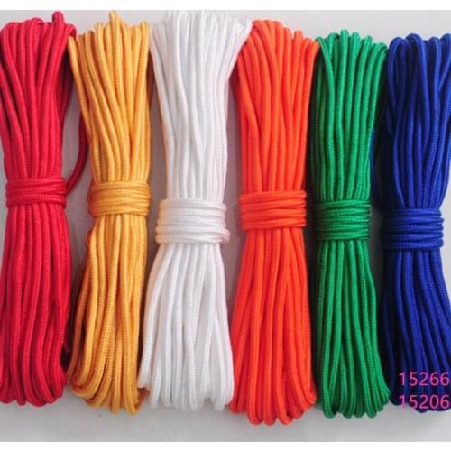 50m Braided Tent Rope Polyester Cord Clothesline Tied The Rope Multicolor Decoration Line Yoga On The Rope