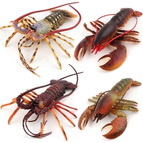 Large Size Simulation Lobster Model Toy Wild Life Animals Figures Children Toy R7RB