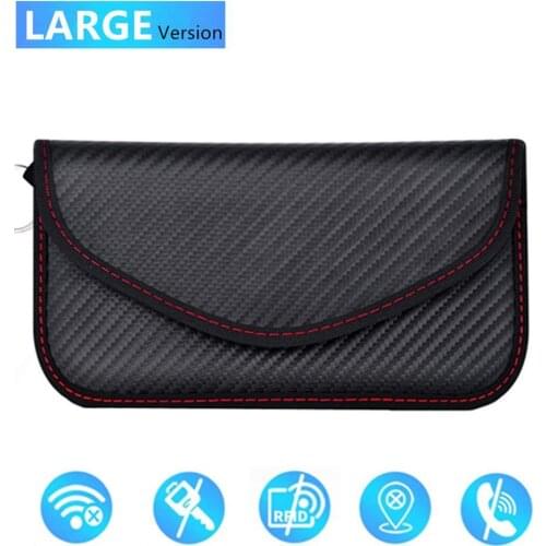 Signal Blocker Pouch For Car Cell Phone Car Keys Remote Control Shielding Bag Safe Signal Blocking Case Auto Interior Accessory