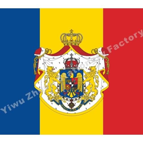 Romania Kingdom Flag 1921 150X90cm (3x5FT) 120g 100D Office/Activity/parade/Festival/world cup/Home Decoration