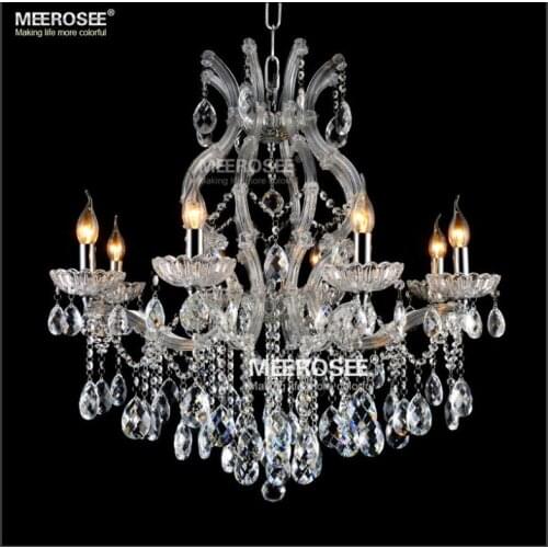 8 light Crystal Chandelier Light Fixture Maria Theresa LED Crystal Luster Lamp for Lobby Stair Hallway project MD8475