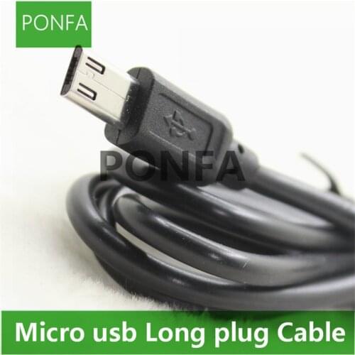 12mm Extra Long Head Micro USB Cable Extended Connector 1m Cabel for Homtom ZOJI Z8 Z7 Nomu S10 Pro S20 S30 mini Guophone V19