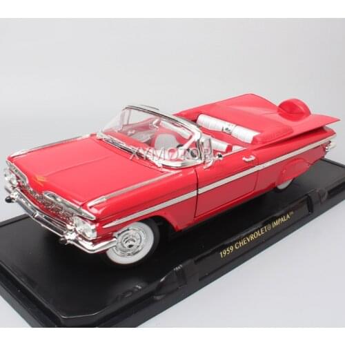 1/18 1959 For Chevrolet IMPALA Road Signature Diecast Model Car Toys Boys Gifts Collection for display Metal,Plastic,Rubber