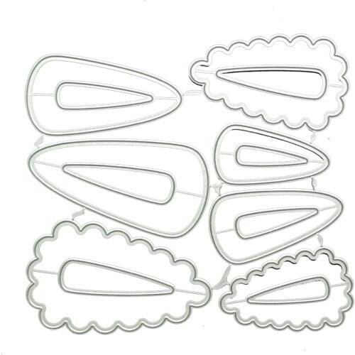 YINISE CUT Metal Cutting Dies For Scrapbooking Hairpin Stencils Scrapbook DIY Album Cards Decoration Embossing Die Cuts Cutter