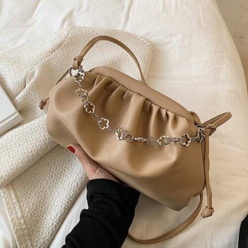 Fashion Ladies Shoulder Bag Women Crossbody Bag Chain Shopping Bag PU Leather Ladies Totes Bag