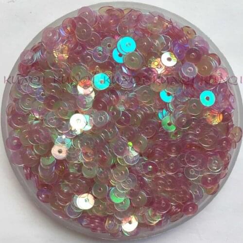 New!! 4mm Flat Round Transparent Purple Loose Sequin Paillette Sewing,Wedding Craft,Women DIY Garment Accessory