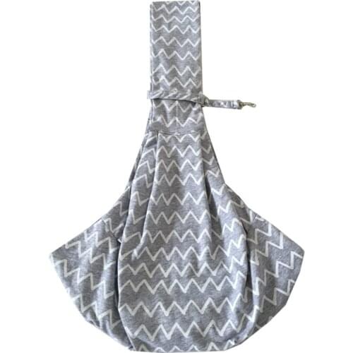 New Grey Striped Cotton Pet Dog Sling Carrier Bag Dogs Carrier Bag Free Shipping Dogs Bag