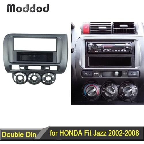 Wholesale One / Double Din Facia for Honda Jazz Radio DVD Stereo CD Panel Dash Mounting Installation Trim Fascia Kit Bezel Frame