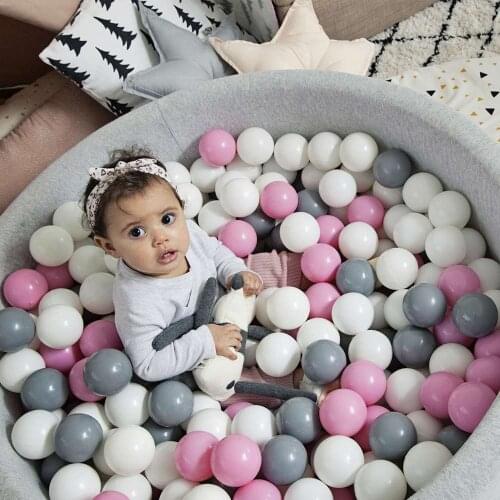 400Pcs/Lot Plastic Balls Balls For Dry Pool Outdoor Sport Game Toys For Children Safe Ocean Macaron Color Sphere For Pool Pit