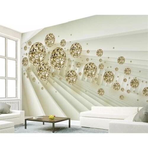 Beibehang Custom wallpaper 3d abstract space background ball TV background home decoration 3d living room murals 3d wallpaper