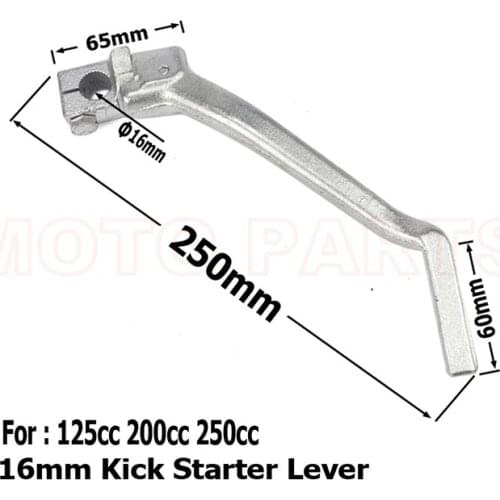 16mm Kick Starter Lever Start For Lifan YX Lifan YX Pit Dirt Bike CB/CG 200cc 250cc Thumpstar Motocross Parts