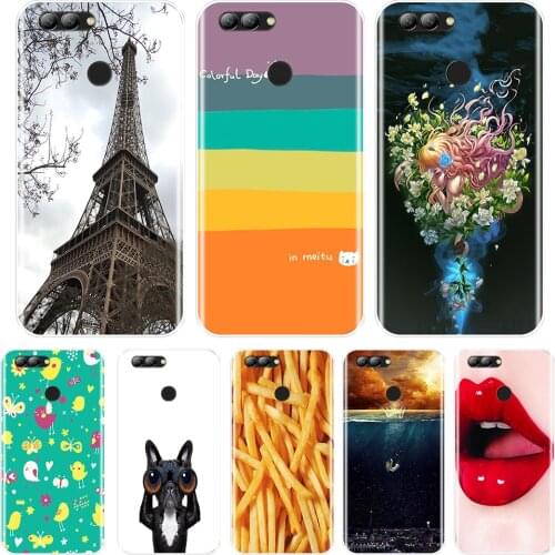 Silicone Phone Case For Huawei Nova 2i 3E 2 3 Lite Plus Soft TPU Cute Aesthetic Back Cover Huawei Nova 4 Smart Lite 2017 Case