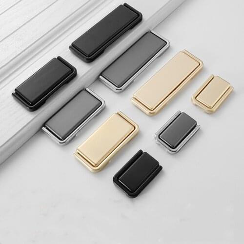Nordic Cabinet Door Drawer Cabinet Hidden Buckle Handle Invisible Cabinet Door Handle Surface Mounted Simple Luxury Handle