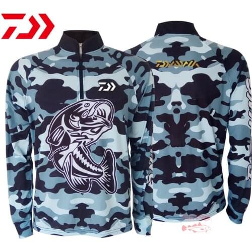 DAIWA Sunscreen Fishing Clothes Mens Sun Protection Quick Dry Hiking Camping Long Sleeve Outdoor Breathable Fishing Jackets