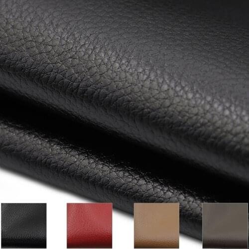 Lychee texture PU synthetic leather Fabric Faux Leather Fabric for Sewing PU artificial leather for DIY bag Sofa seat material