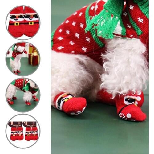 Comfortable Soft Dog Warm Grips Socks for Indoor Puppy Socks Comfortable Soft Dog Warm Grips Socks for Indoor