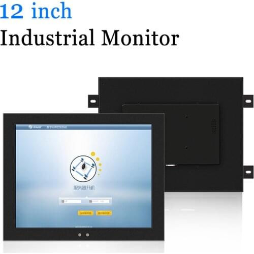 12 inch Touch Screen Monitor Industrial USB HDMI VGA LCD Monitor