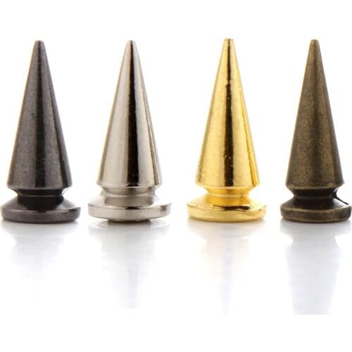 Freeshipping 20PCS 25mm Metal Screw Back Spots Black Silver Gold Tree Spikes Studs, used for Leather Craft,Jeans,Hats,Shoes,Punk