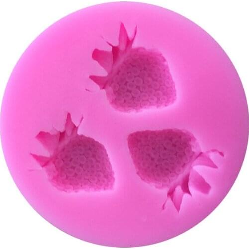 Strawberry Silicone Mold Silicon Cake Mould, moule gateau,Fondant Decorating Tools kitchen accessories JH007