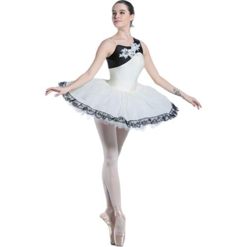 Ivory/White Ballet Dance Tutu for Child & Adult Ballerina Costume Girls Puff Tutu Leotard Dress Stage Performance Costumes 19503