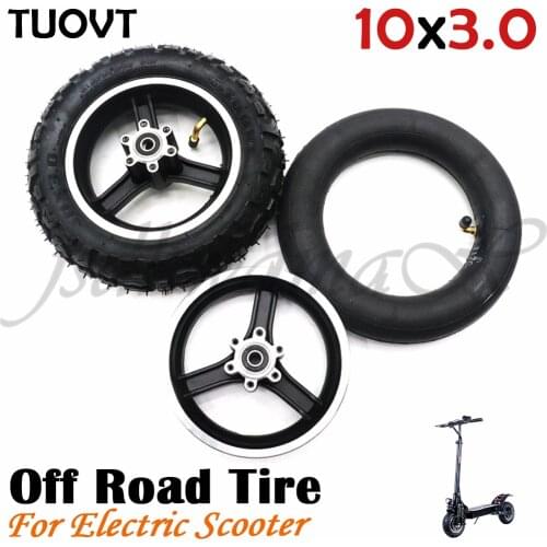 10x3.0 tubeless tire 10*3.0 Vacuum tyre with hub rim For E-Scooter Motor Scooter Electric Scooter Go kart ATV Quad off-road tyre