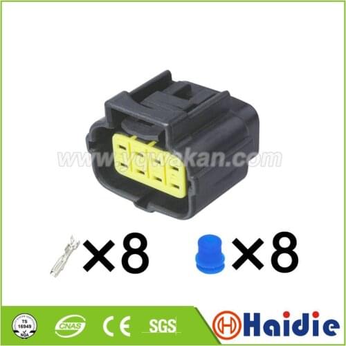 Free shipping 2sets 8pin tyco engine oxygen sensor connector wire harness connector 174982-2