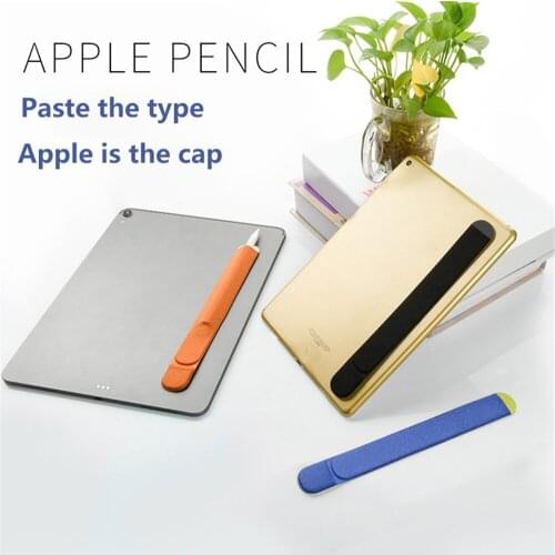 For Apple Pen Case Sleeve Anti-slip Flannel Case Cover Adhesive Pouch Bag Sticker Holder Protective Durable Tablet Pencil Holder