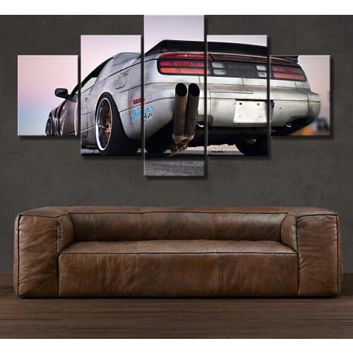 Modern Art Frame Print Wall Canvas Pictures 5 Panel Nissan 300ZX Fairlady Z Home Decor Car Living Room Paintings Modular Poster