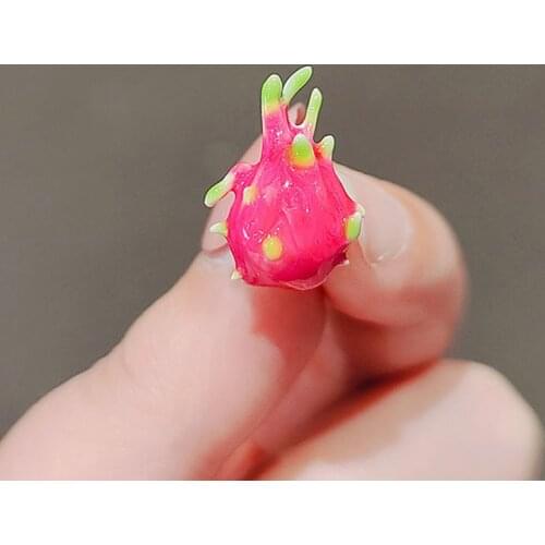 Creative Small Pitaya Brooch For Woman Girl Fruit Collar Pin Brooches Cardigan Accessories