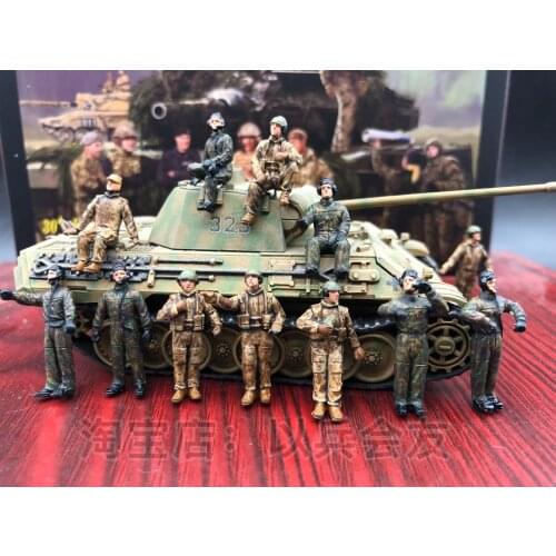 1/72 Scale Resin Color Painting Finished Product Soldier Model Modern West German Israeli Tank Soldier Model