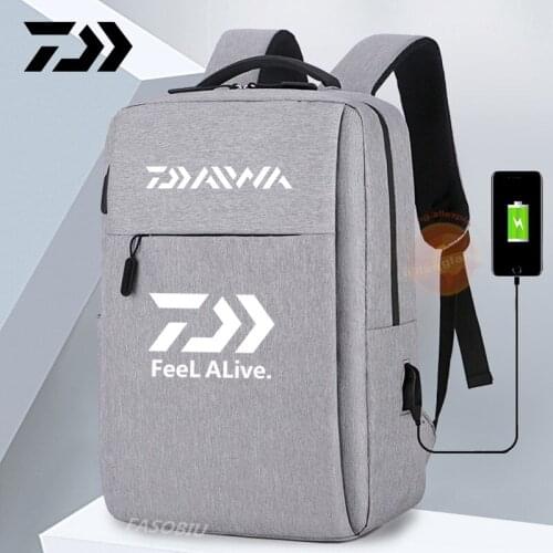 Daiwa Outdoor Camping Fishing Backpack Multifunctional Business Backpack Waterproof Hiking Leisure Travel Shoulder Fishing Bag
