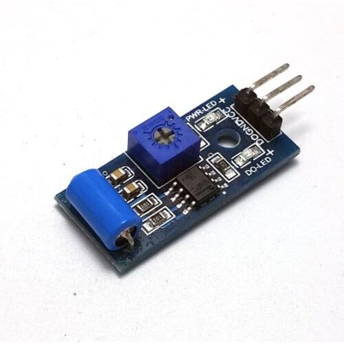 Normal close vibration sensor module, vibration switch, alarm sensor module