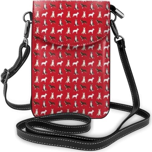 New Fashion PU Leather Crossbody Phone Bags for Women Small Shoulder Messenger Bag Female Luxury Print Handbags and Purses